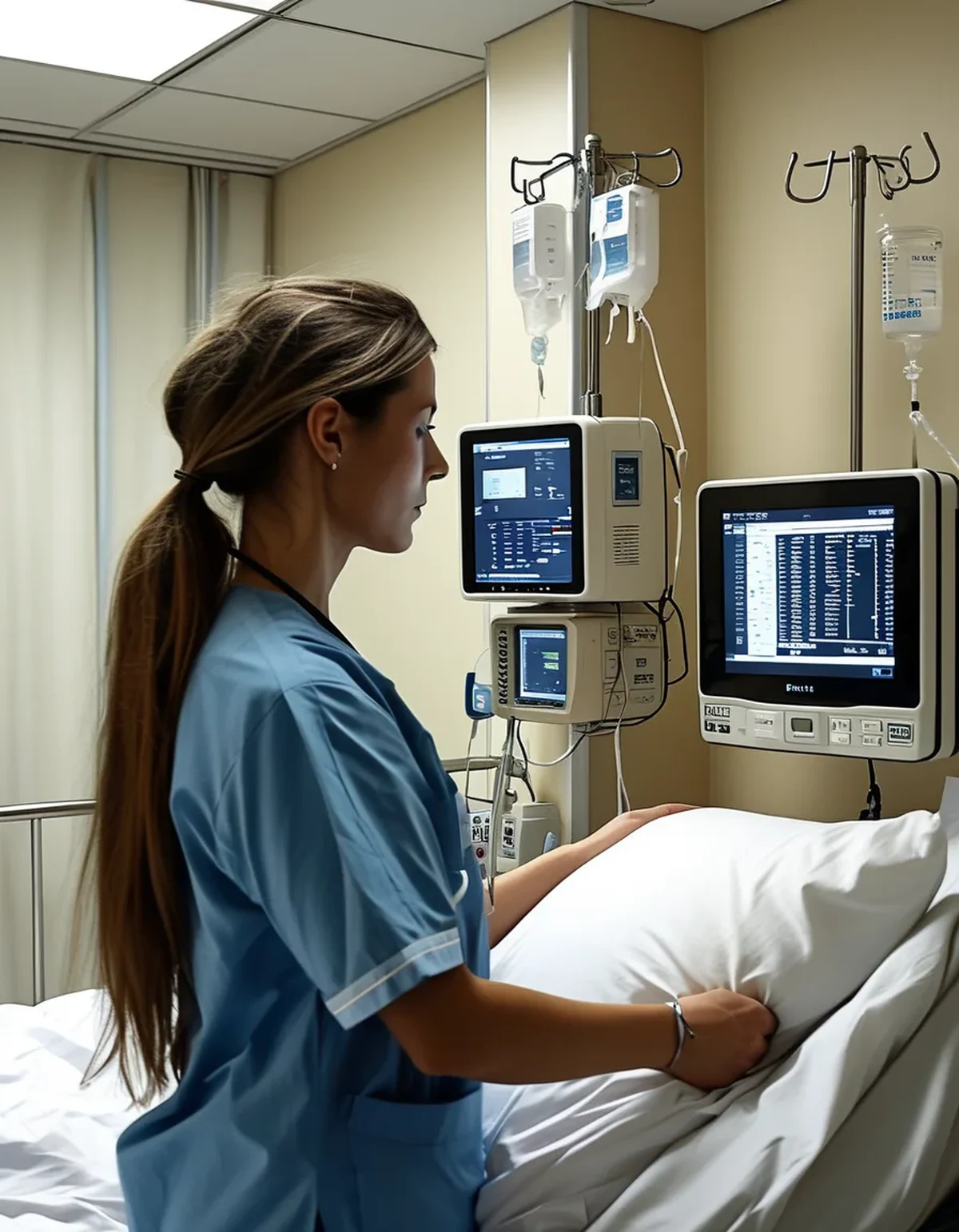 Why Monitors and IV Poles Cost Tall Nurses Their Necks