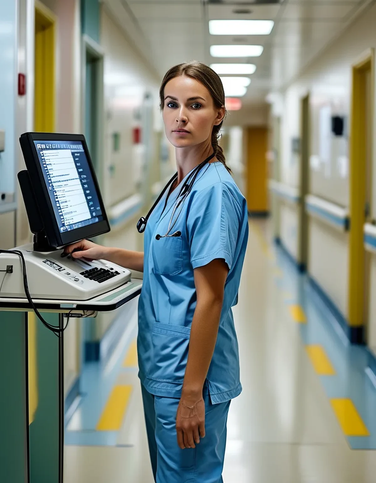 The Computer-on-Wheels Height Problem That's Quietly Wrecking Tall Nurses' Necks