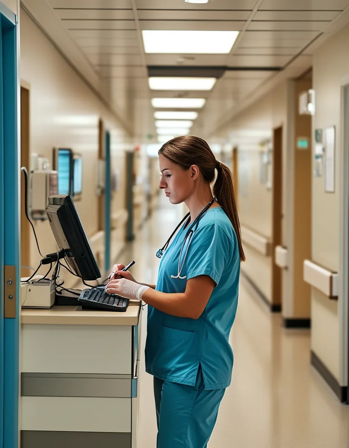 The Computer-on-Wheels Height Problem That's Quietly Wrecking Tall Nurses' Necks