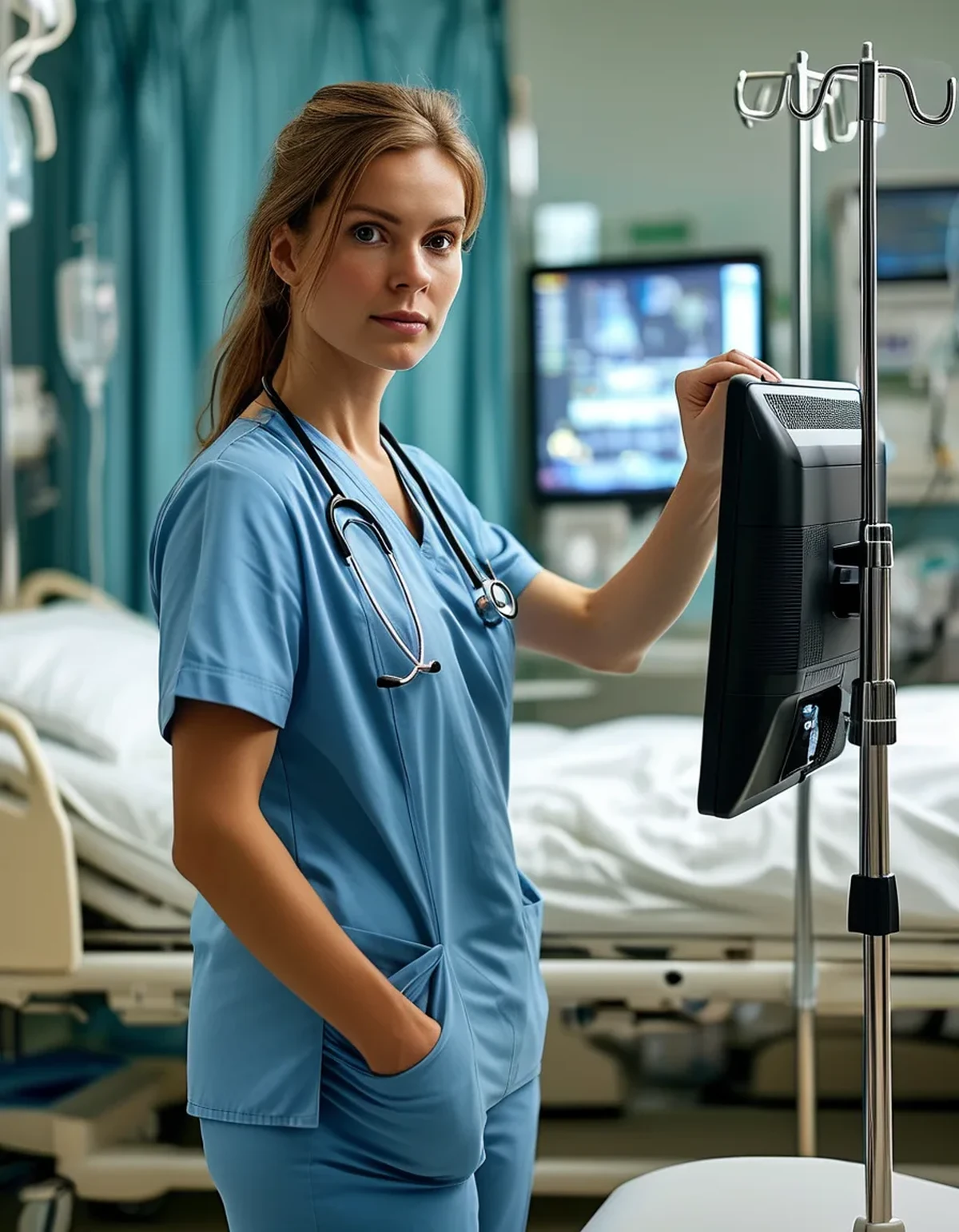 Why the Computer on Wheels Is the Worst Part of a Tall Nurse's Shift